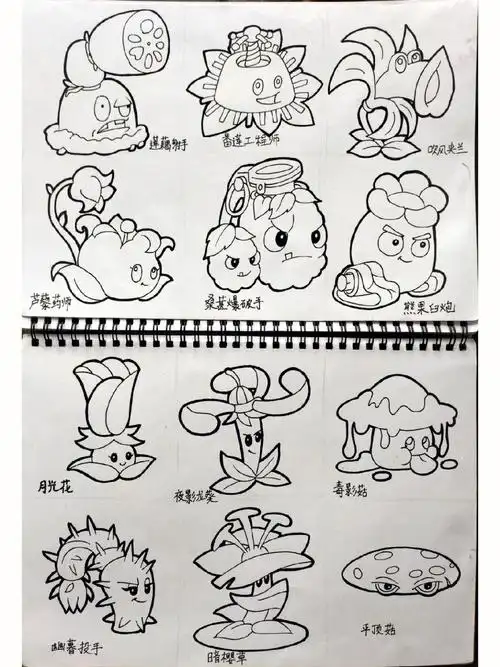 怎么画植物大战僵尸简笔画