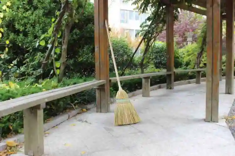 户外扫院子大扫把加长扫帚花园落叶室外笤帚硬毛单个家用扫地庭院