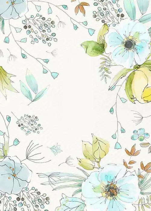 彩色手绘简约文艺花卉装饰主题设计免抠素材免费下载_觅元素51yuansu.