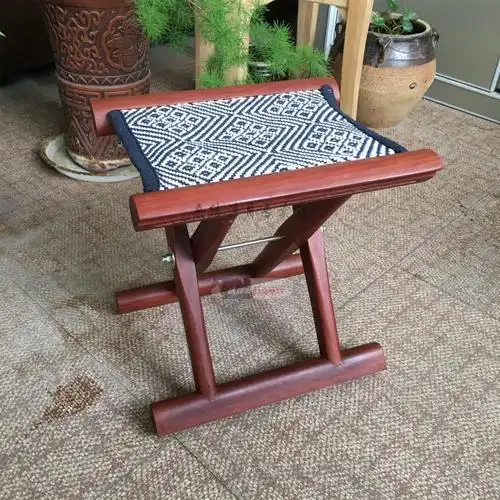 礼品节山东木马扎马札枣木马扎折叠便携椅换鞋凳子钓