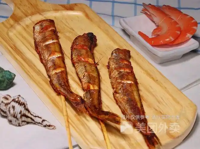 麻辣鳕鱼串图片