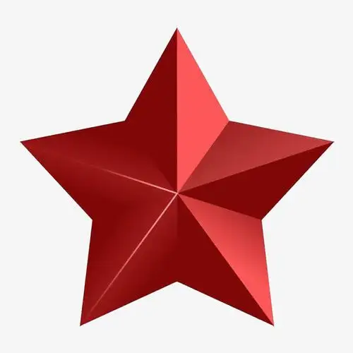 红色五角星免抠素材免费下载_觅元素51yuansu.com