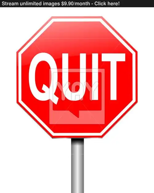 quit concept.