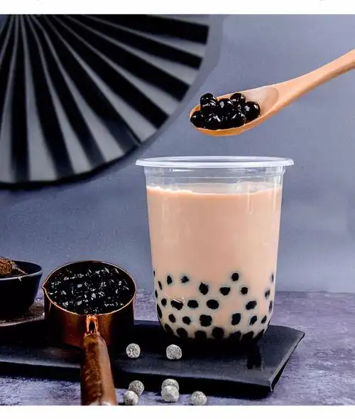 创实珍珠粉圆 奶茶珍珠豆琥珀味 速煮快煮黑糖黑珍珠奶茶专用500g