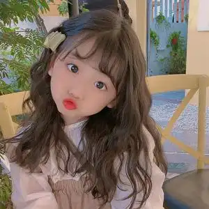 儿童假发女孩卷发羊毛卷可爱宝宝拍照表演搞怪淑女自然长发全头套