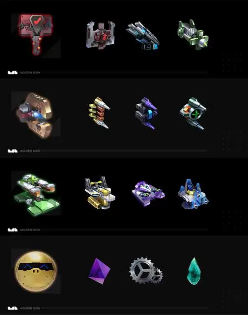 自制128个科幻机械图标 icon