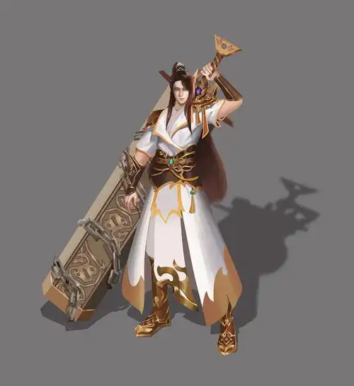 游戏原画男性角色设计(杨过)