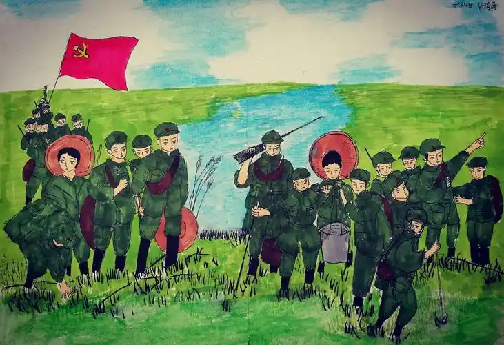 过草地    华琦萌(七三班)