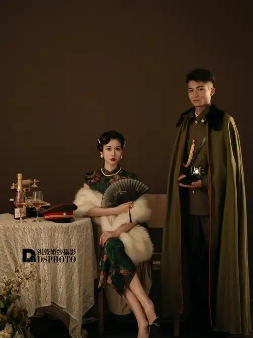 一定要拍一套军阀夫人婚纱照复古又精致