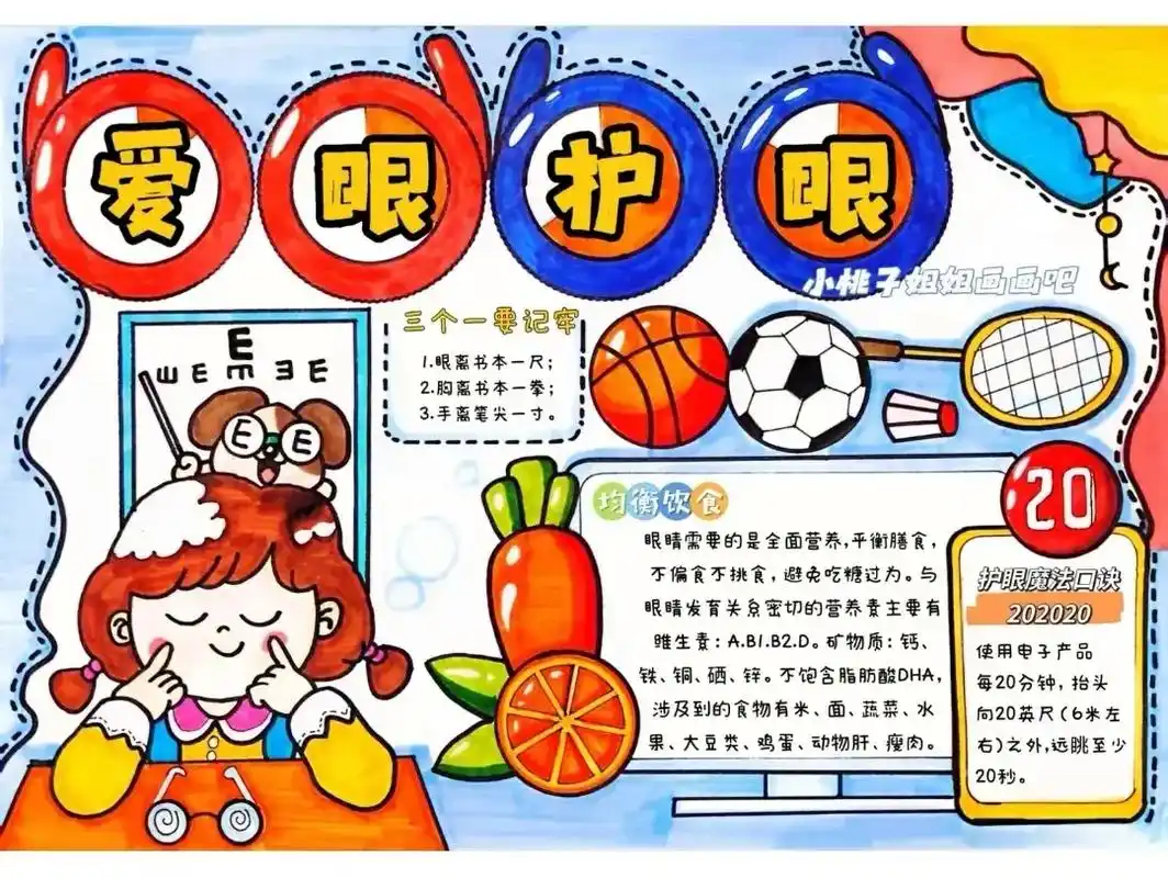 爱眼,预防近视手抄报合集.#手抄报模板 #爱眼护眼预防近视 - 抖音