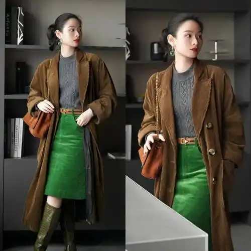 今冬不流行黑灰色了,学会搭配咖啡色,洋气又高级_方式_色彩_服饰