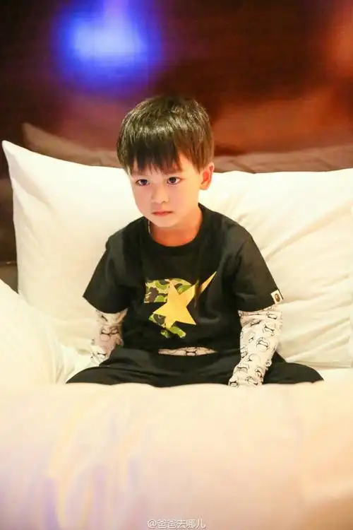 爸爸去哪儿# 小亮仔 见水印