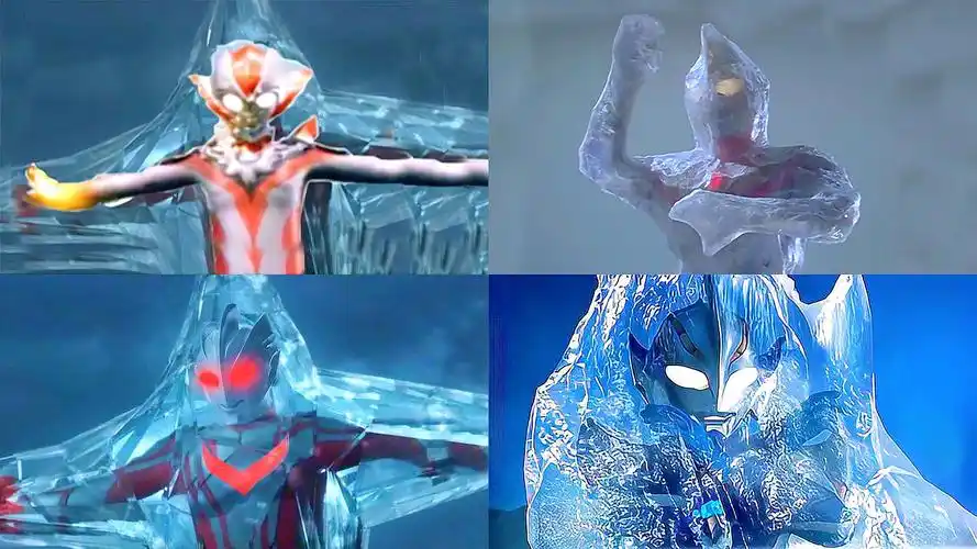 奥特曼为了保护人类被怪兽冻成了冰块,梦比优斯被封印在了墙上!