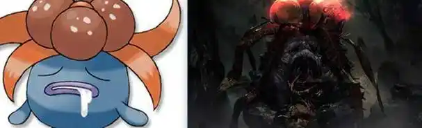 神奇宝贝出演"恐怖片",黑化的画风,你还能认识它们么?_耿鬼_样子_什么