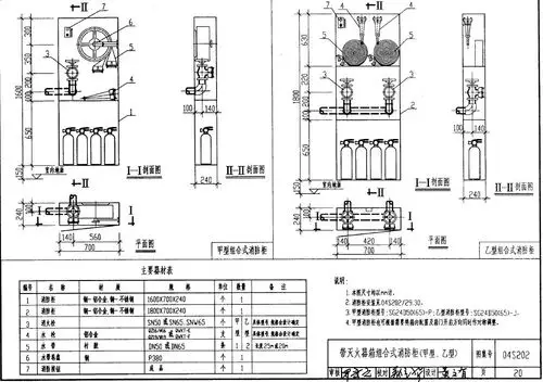 sg24d65-p型消防柜图集