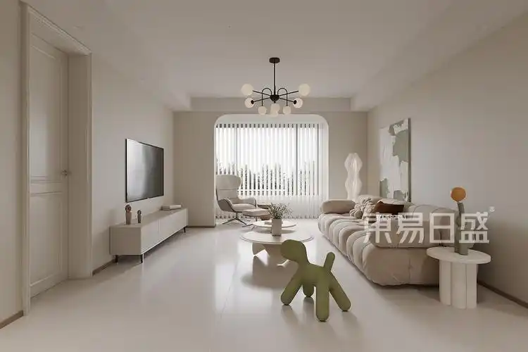 水之郡132㎡现代奶油风设计案例