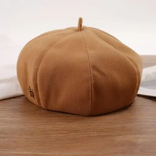小众设计感贝雷帽秋冬街头英伦复古八角帽时尚百搭气质画家帽子女