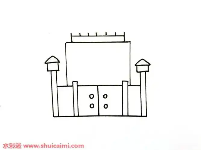 qq红包监狱怎么画监狱简笔画画法