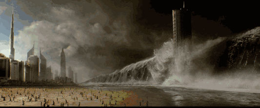 如果发生大海啸,海底的核潜艇会不会被卷出海面,拍在岸上?