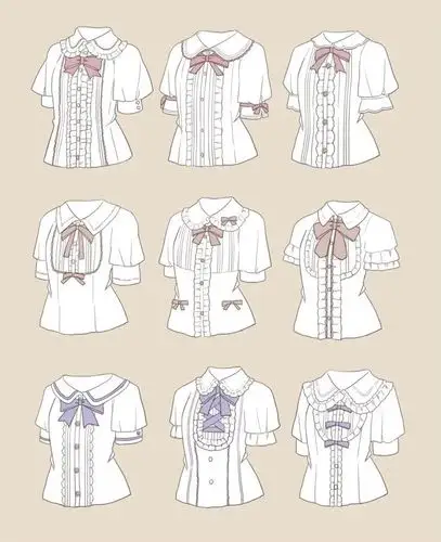 lolita#动漫人物角色服装设计参考