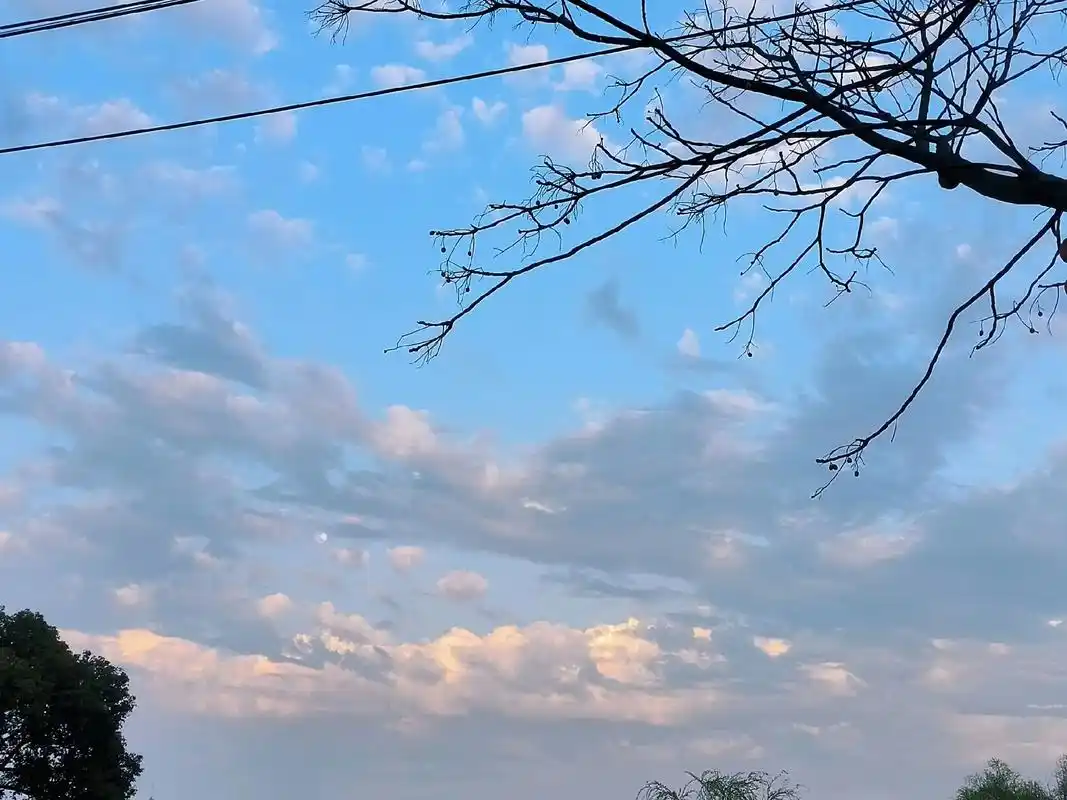 快乐的成本并不高,比如 出门看到傍晚的天空,随手拍张照片.看 - 抖音