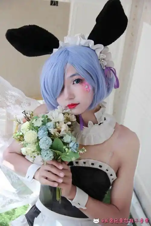 女装大佬#蕾姆兔女郎哇是个男孩子,欢迎.