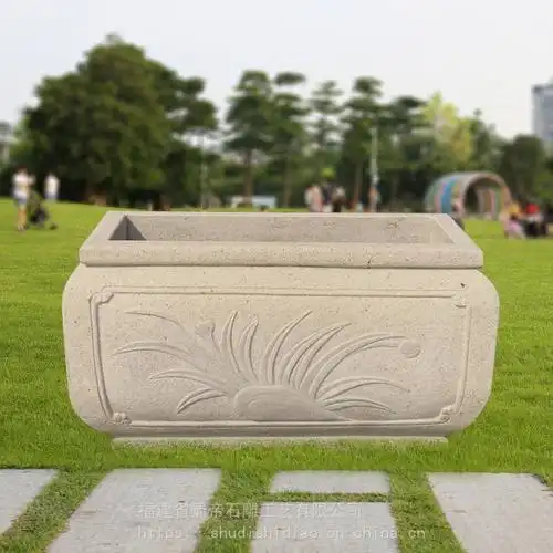 石材 石雕 石雕仿古花钵花盆小区园林锈石长. 免费发布石雕信息