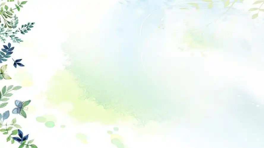 水彩手绘小清新汇报通用ppt模板各种ppt模板