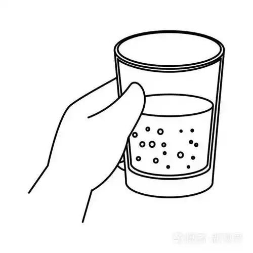 手与水玻璃插画-正版商用图片186jz8-摄图新视界