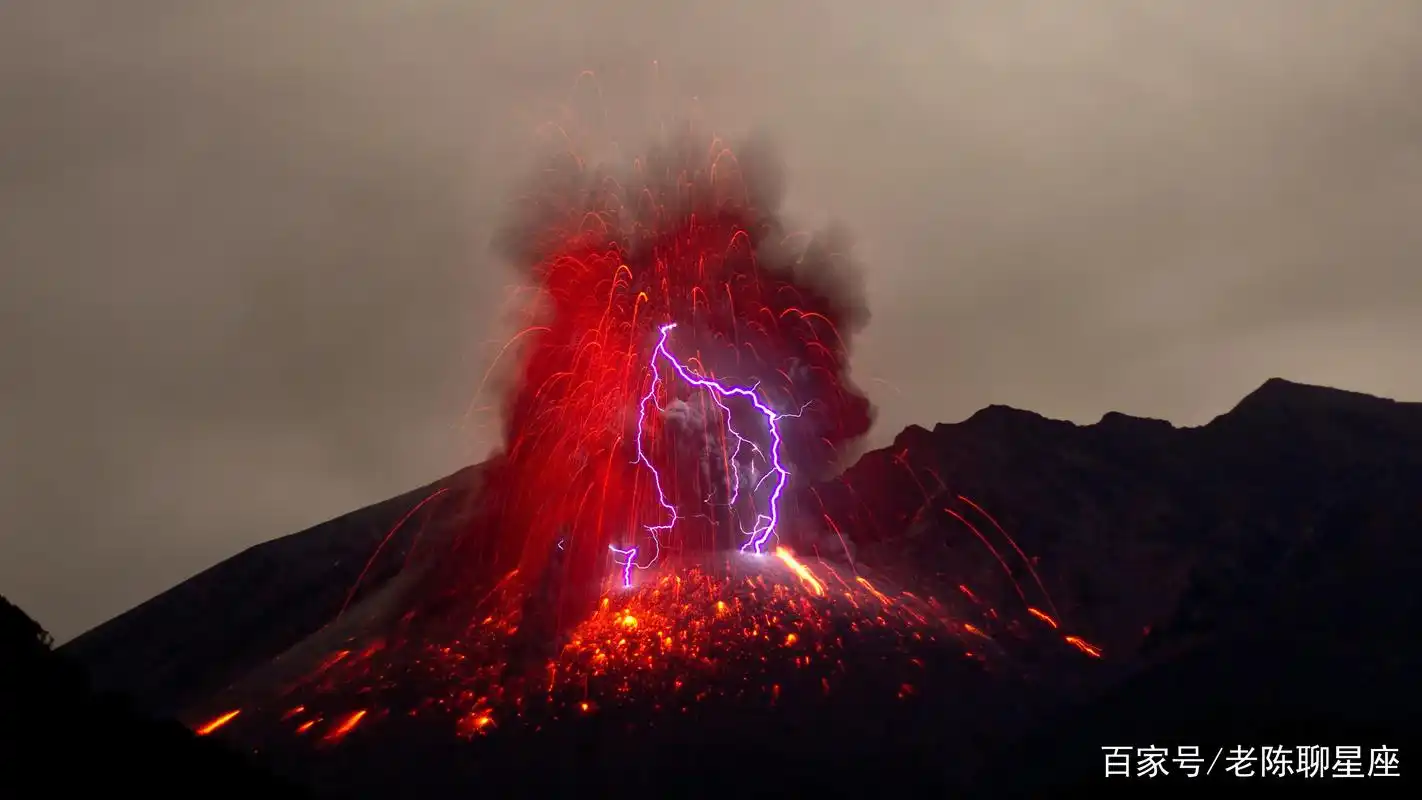 超级火山喷发图片