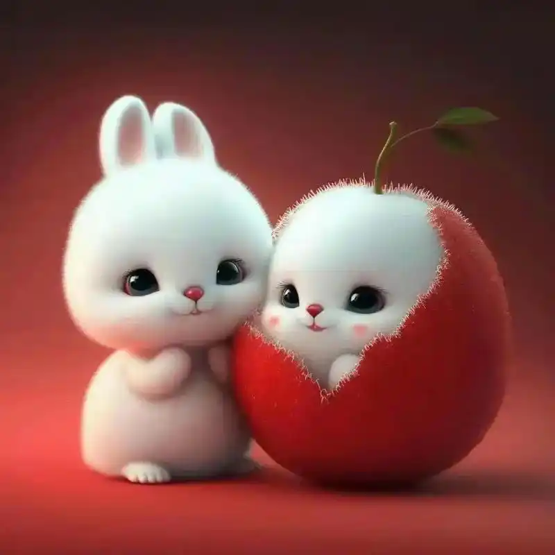 新年快乐兔年新年头像可爱软萌兔兔