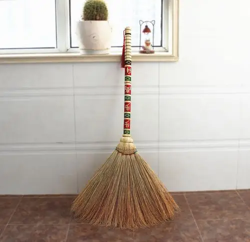 精编高粱扫帚工艺扫把家用单个木地板扫老款式扫把