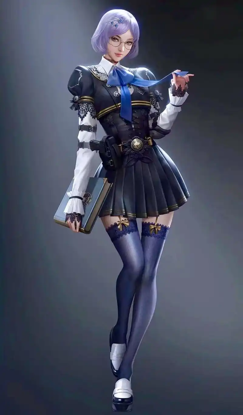 3d游戏人物精美壁纸,建模精准,画质细腻,令人惊叹