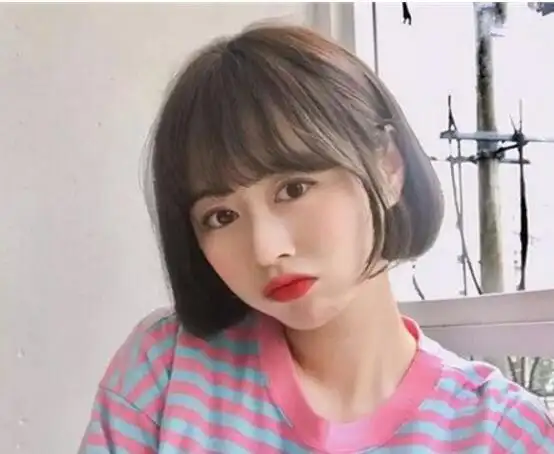 韩版齐脖短发发型图片