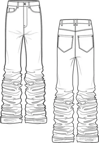 120例裤子设计的电脑款式图合集