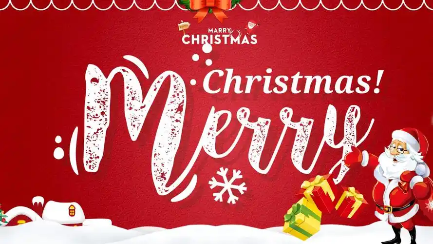 圣诞节快乐贺卡ppt模板