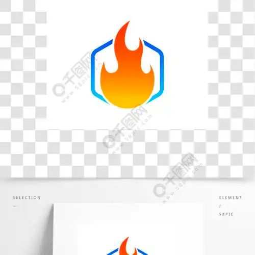火火焰标志图标矢量插图设计模板
