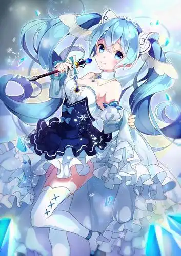 二次元萌妹初音未来公主殿下驾到,高清壁纸图片快来抱图吧!