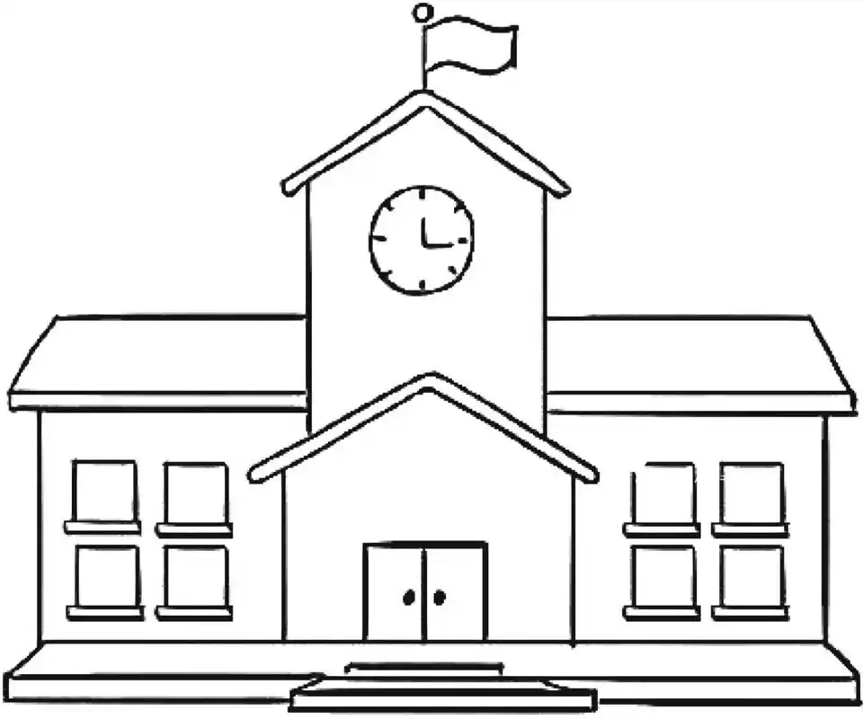 学校简笔画