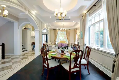 美式餐厅背景墙装修效果图