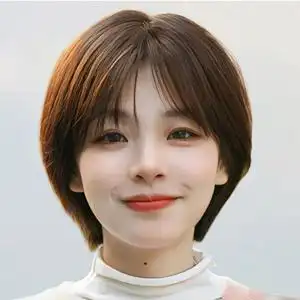 假发短发女2021年新款时尚日系圆脸学生波波头自然仿真发全头套式