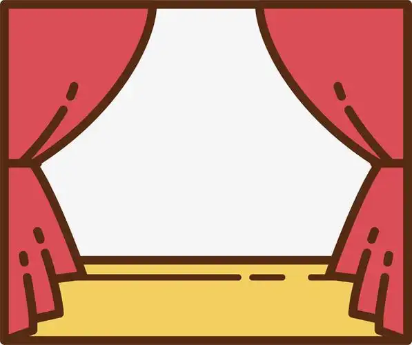 舞台背景帷幕png元素素材图片下载-万素网