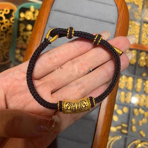 iocn老凤凰黄金手链男饕餮手环足金999转运珠男士朋友生日情人节礼物