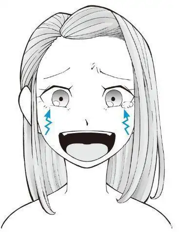 想笑但是不能笑的"憋笑",因为在抑制五官变化的幅度,所以眉心会用力