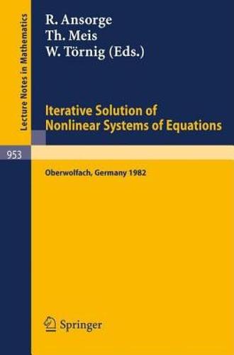 【预售】iterative solution of nonlinear systems of