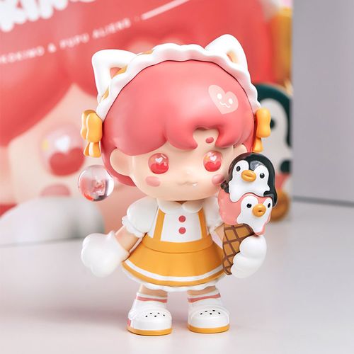 模言文化 mokokimimo&pupu联名限量14cm大娃潮玩手办摆件