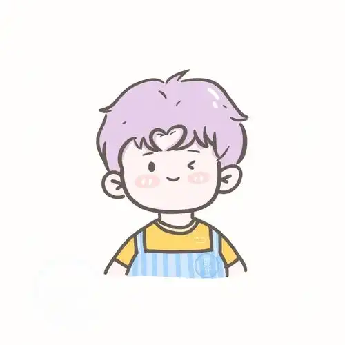 原创简笔画可爱小男生头像合集
