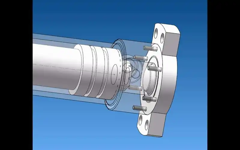 3吨叉车液压缸_solidworks