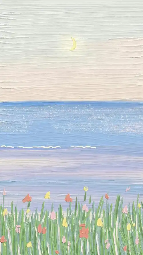 油画质感壁纸artset 高清壁纸 可爱简约 纯色壁纸插画手绘 转载:"