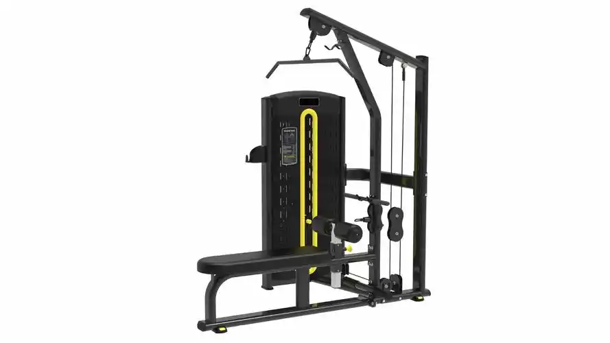 商用坐式高拉训练器健身房专用高位下拉背部肌肉训练器健身器材械